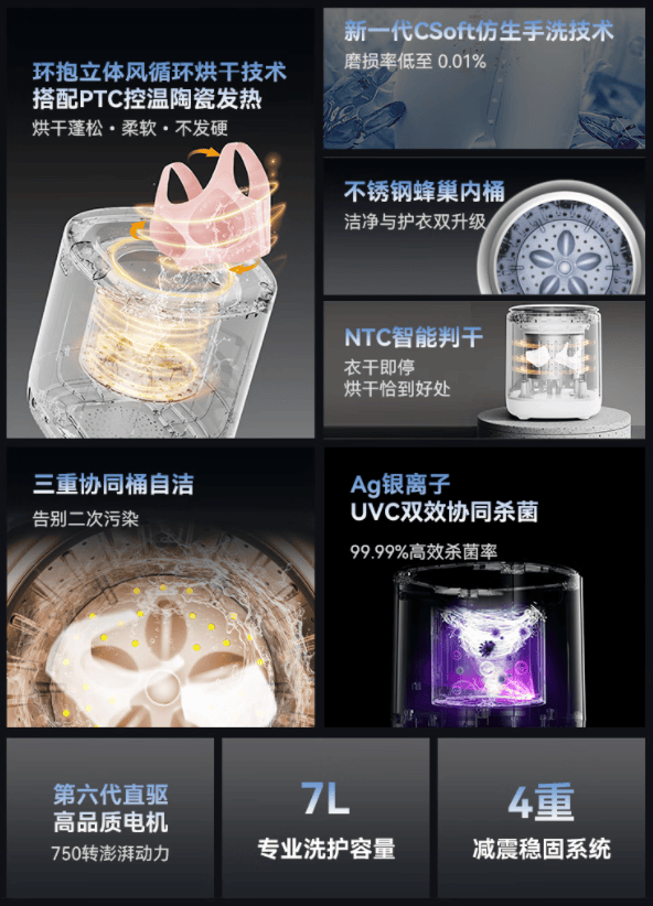 希亦ACE2内衣洗衣机重磅发布，重新定义贴身衣物洗护新标准