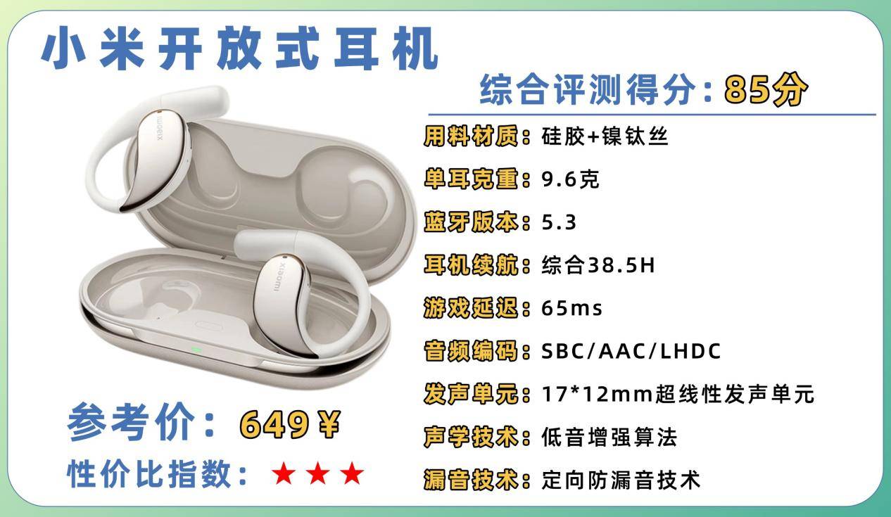 百元开放式耳机哪款好用又实惠？百元开放式耳机排行榜10强推荐