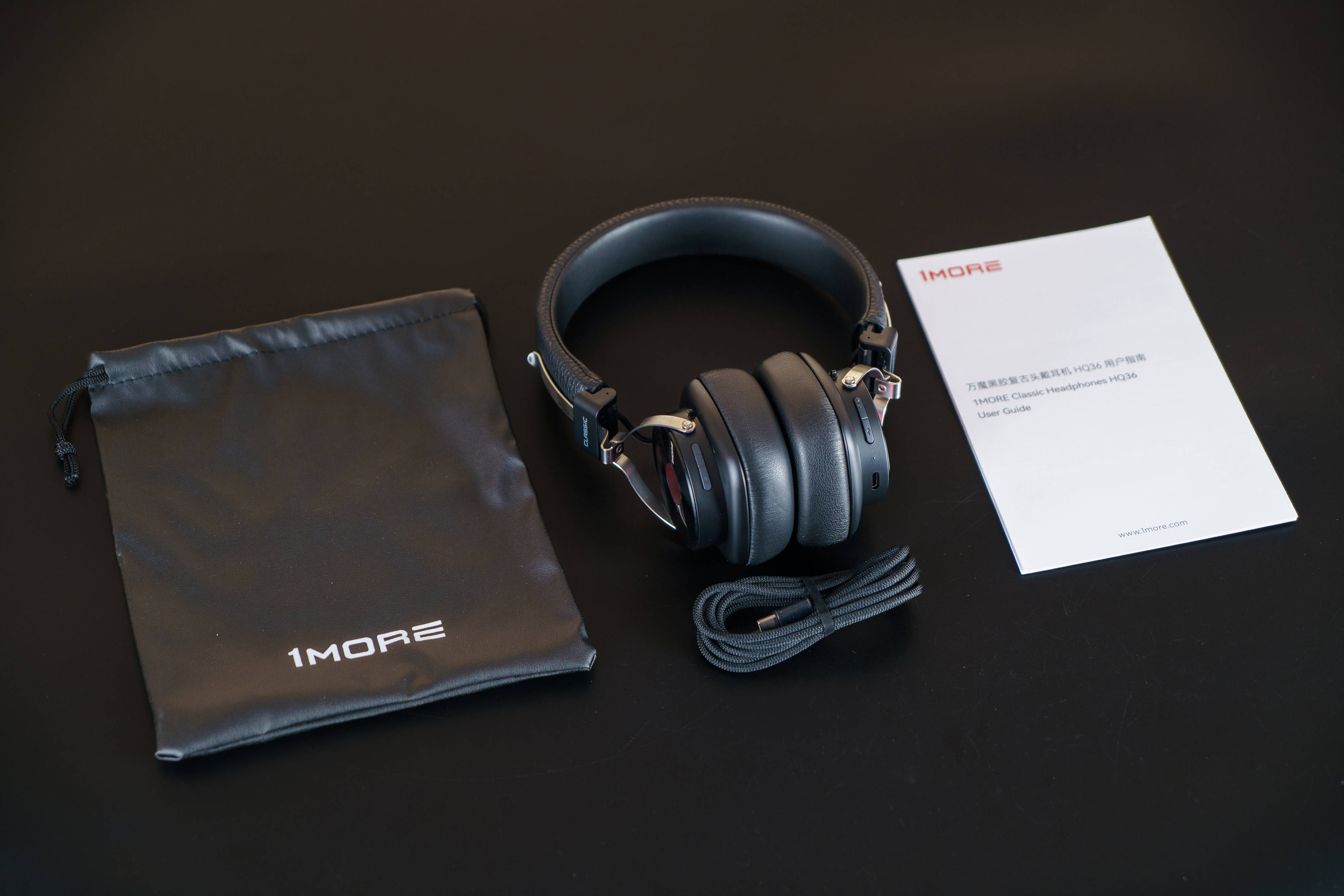 3.3张都不到的头戴式无线耳机怎么样?1MORE万魔黑胶复古头戴耳机HQ36体验分享