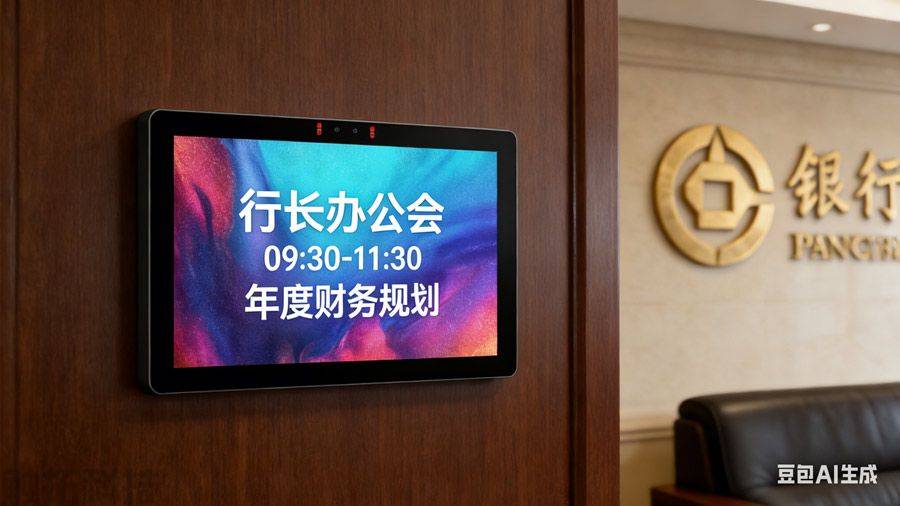 上海会议预约系统智能电子门牌｜触拓解锁高效办公新方式