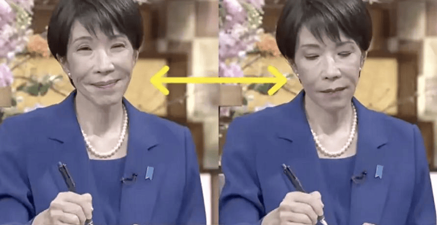 一看到反对党拿出内部文件，高市早苗现场“脸色骤变”，标准假笑瞬间消失