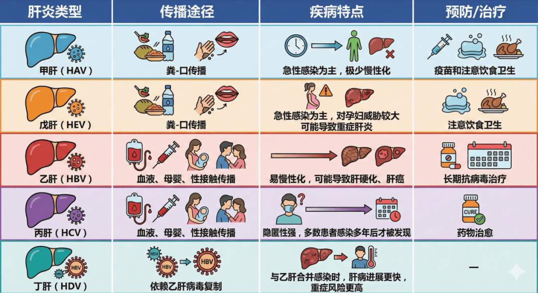 西苑科普 | 甲、乙、丙、丁、戊肝，一个肝炎为什么要分这么细？为什么有的肝炎还总要测病毒载量？