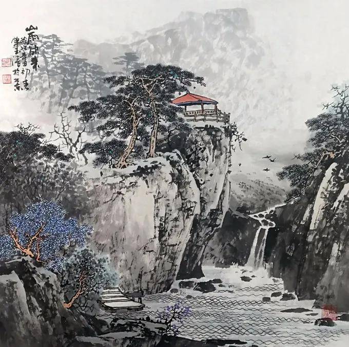 画家单玉清的作品，笔墨俊逸，大气磅礴，洋溢着浓浓的北派之风