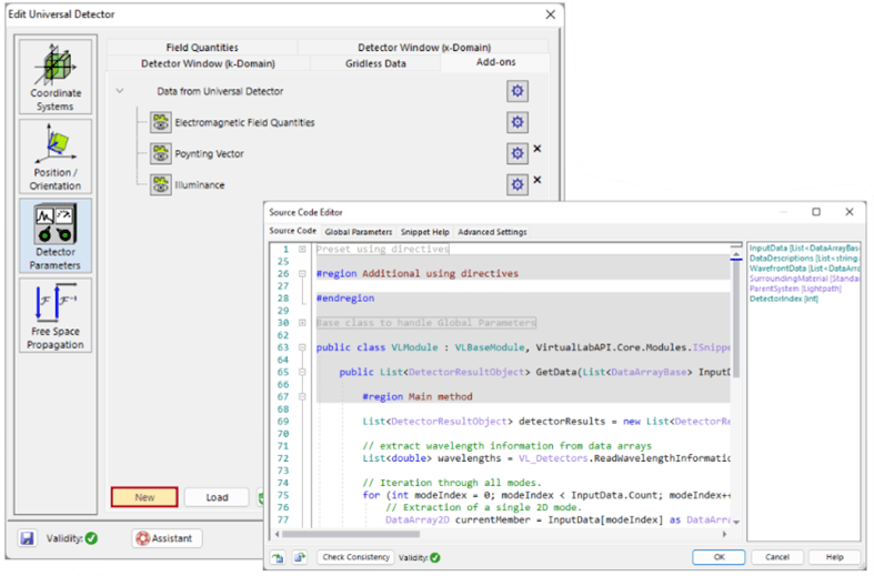 VirtualLab:通用探测器的图19