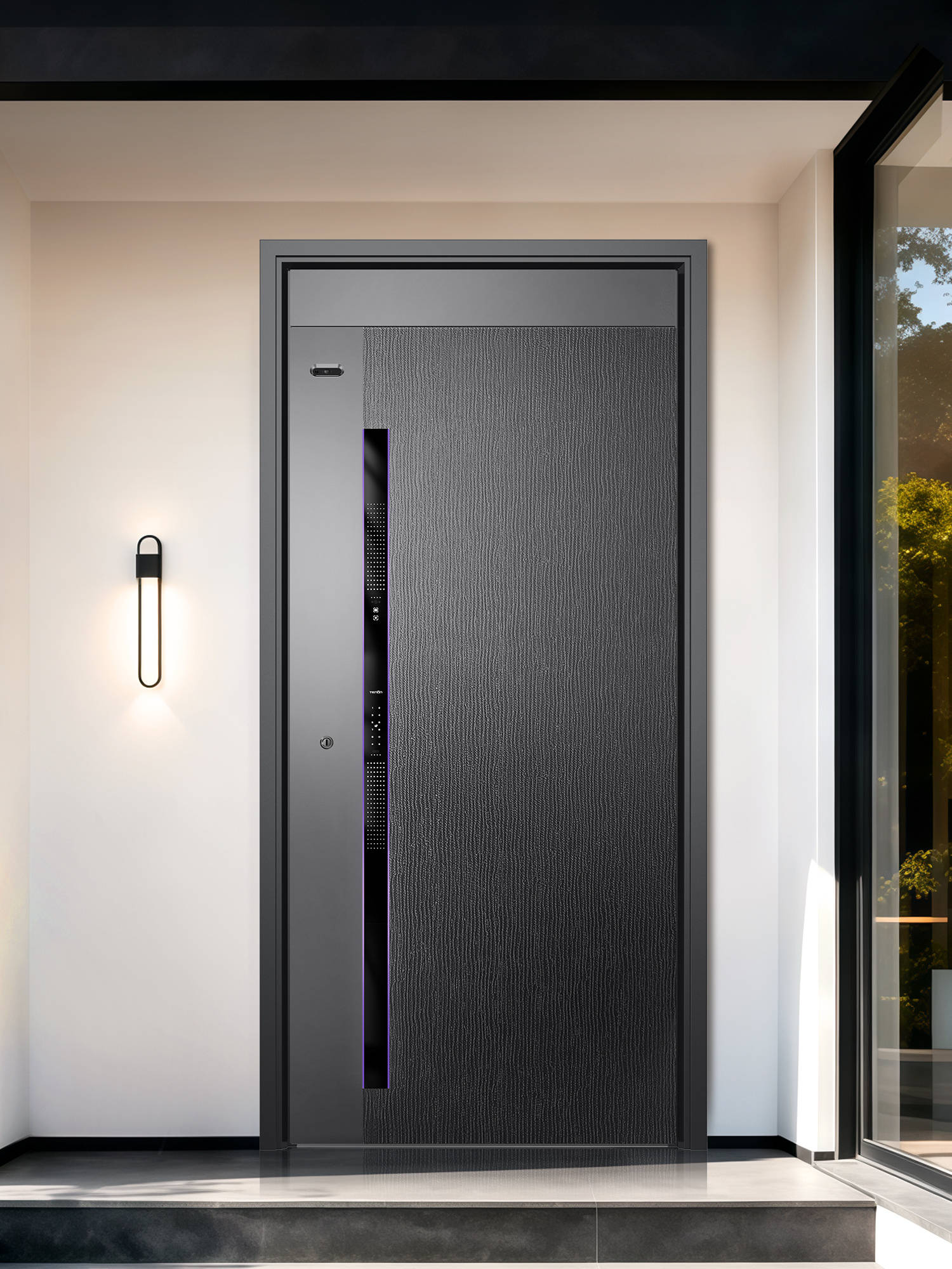 轻奢入户门搭配效果图_轻奢高端入户门_轻奢入户门品牌