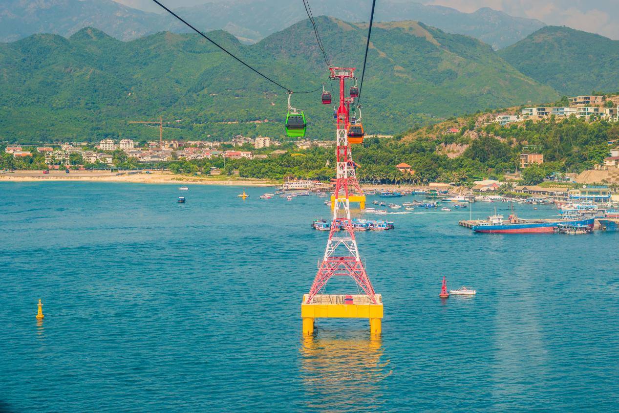 花瓣素材_越南,海洋,一只动物,缆车,游乐园,在上面,芽庄,地球,桨叉架船,带领_3289162