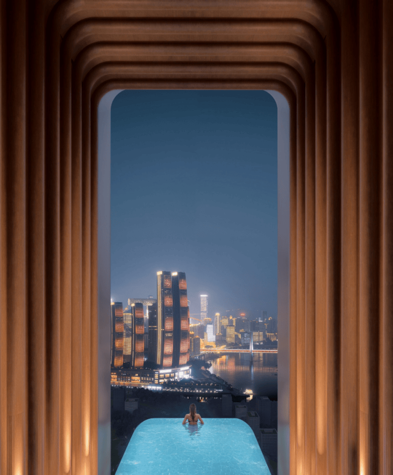 重新定义顶豪高度，重庆湾SKY ONE奢装豪宅正式亮相(图4)