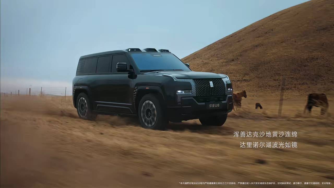 在火山口提车？王志飞刚拿到仰望U8就“开骂”了：这路太无聊！