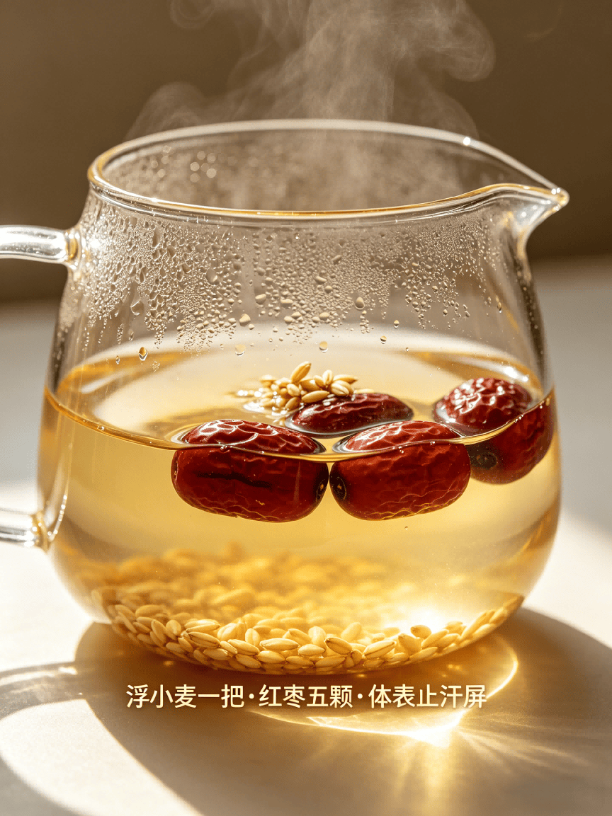 一动就大汗、吃饭都满头汗？这不是天热，是卫气这道门关不严