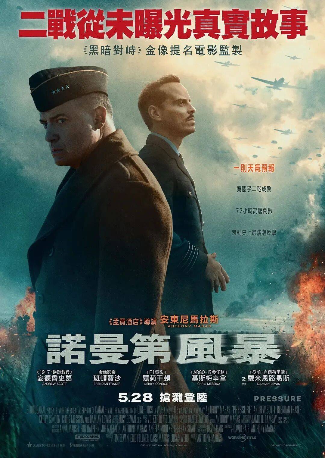 《诺曼底72小时》内地难过两千万!冷门力作惨遭严重低估