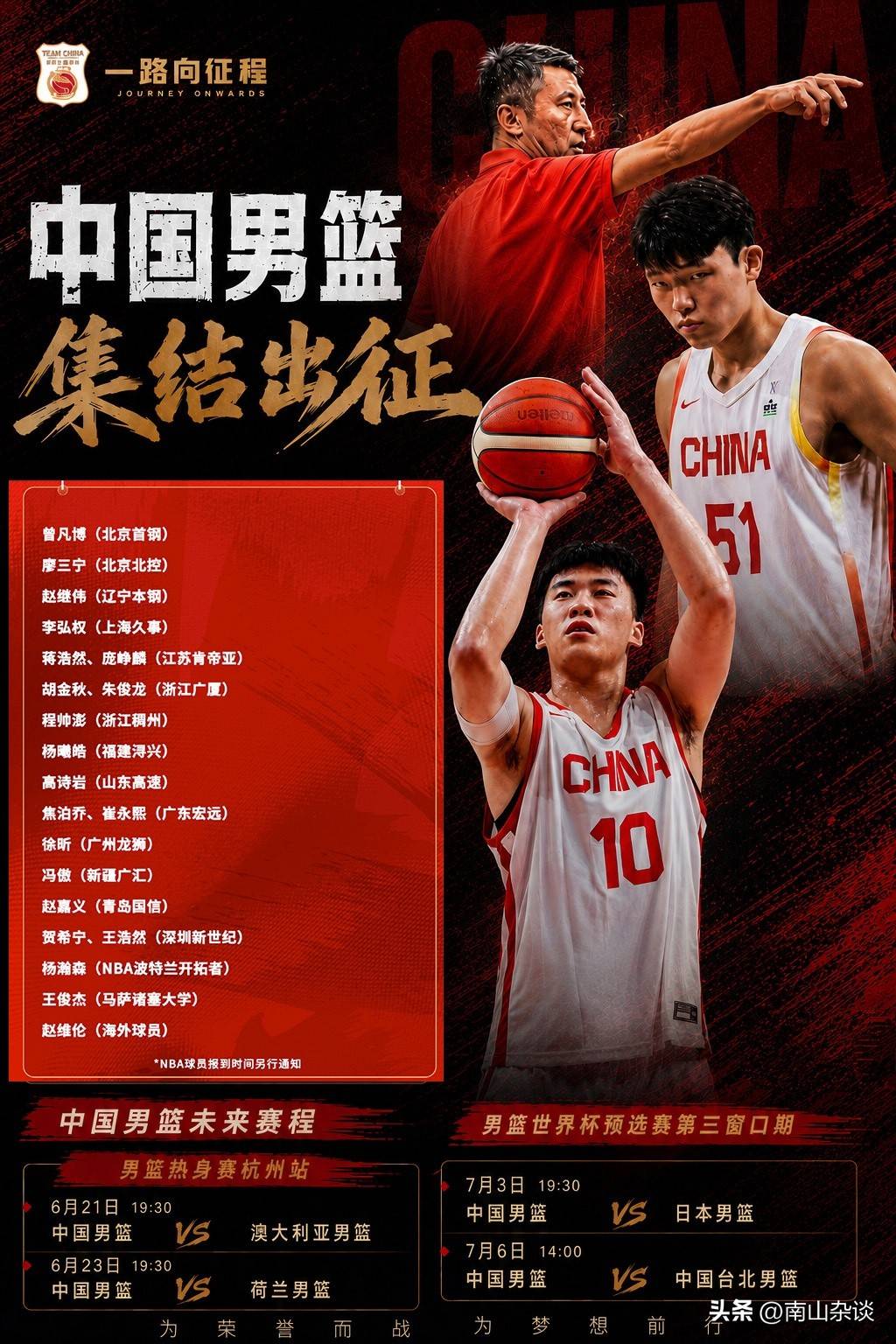 意外！中国男篮最弱的位置，竞争却最激烈，后卫线名额争夺白热化