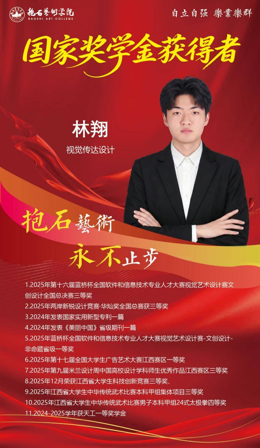 【榜样的力量】江西工程学院抱石艺术学院国家奖学金获得者风采线上展播