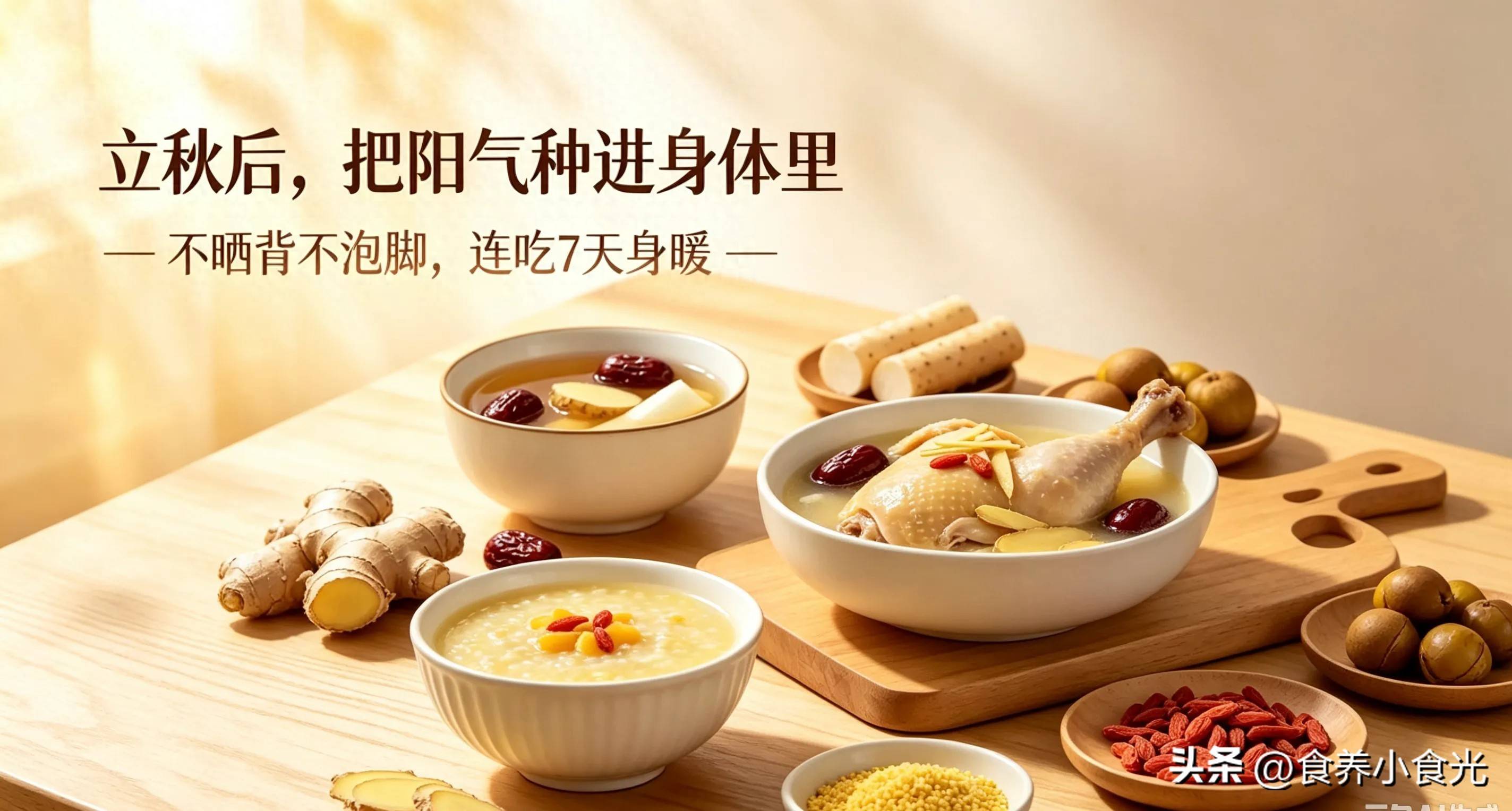 原创            立秋后抓紧“种阳气”！不用晒背泡脚，连吃7天，秋冬身子暖洋洋
