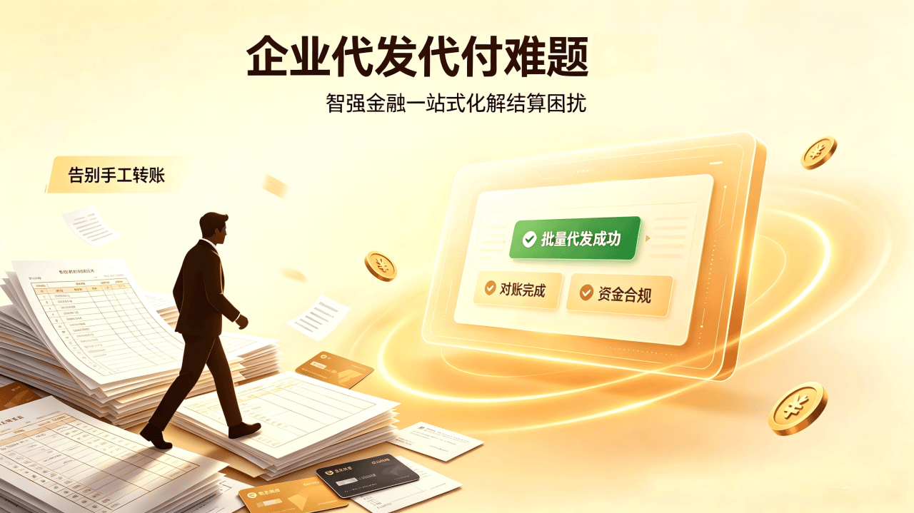 企业代发代付难题多？智强金融一站式化解结算困扰