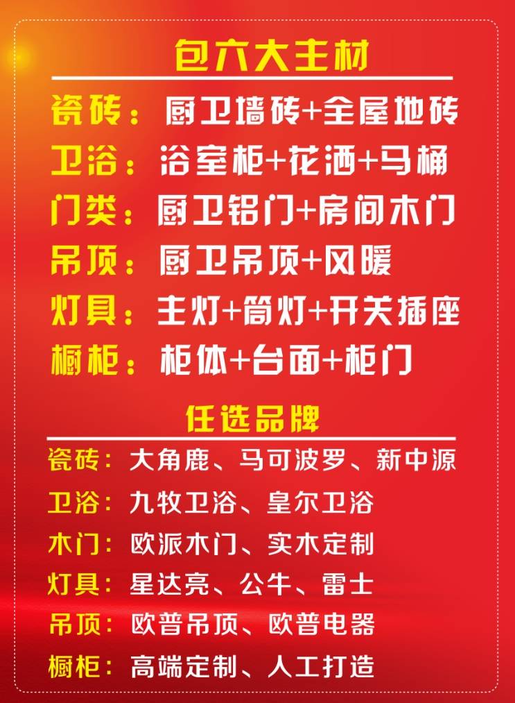 装修合同与预算清单