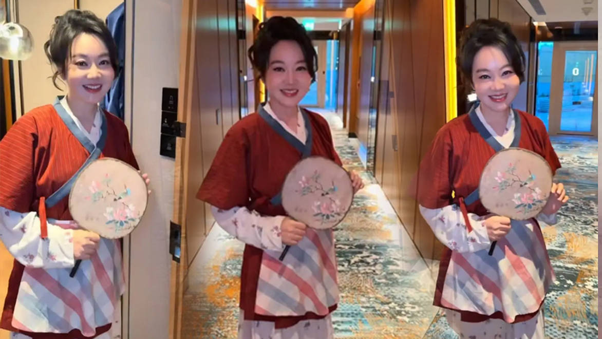 闫妮穿佟湘玉原版戏服，风韵依旧勾起满满回忆