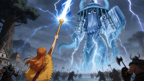 海贼王1182话，伊姆成功把洛基恶魔化，娜美用雷电收服雨之神
