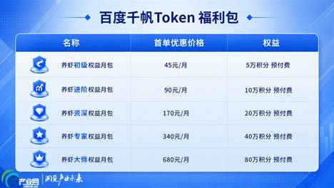 破局企业“AI成本焦虑” 百度千帆上线Token福利包