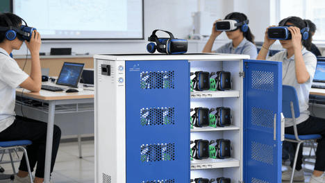 校园VR充电柜，打造智慧教学设备续航新方案