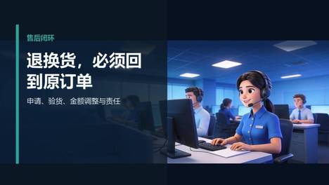 售后、退换货与原订单的闭环管理