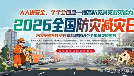 2026全国防灾减灾日高清横版竖版海报4套（编号46~56）