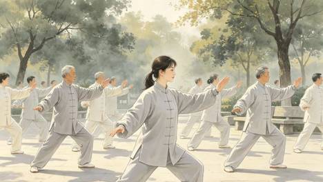 天天跟着音乐练太极，练一辈子也只是太极操