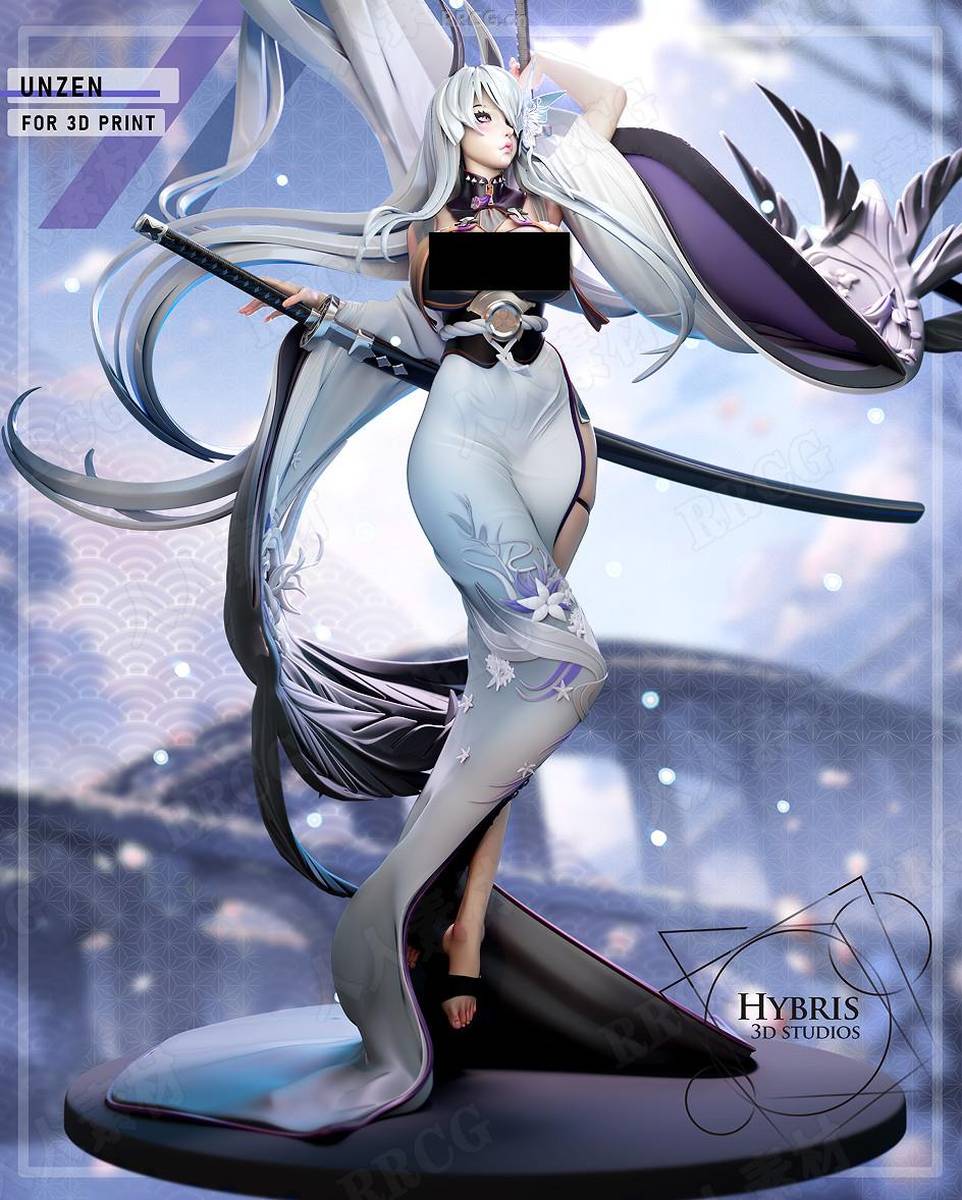 超巡舰艇云仙《碧蓝航线》游戏角色雕刻手办3d打印模型