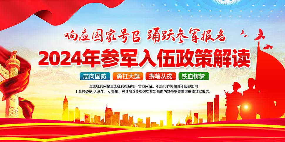 2024年全国征兵政策解读展板宣传图_素材_编号_大图