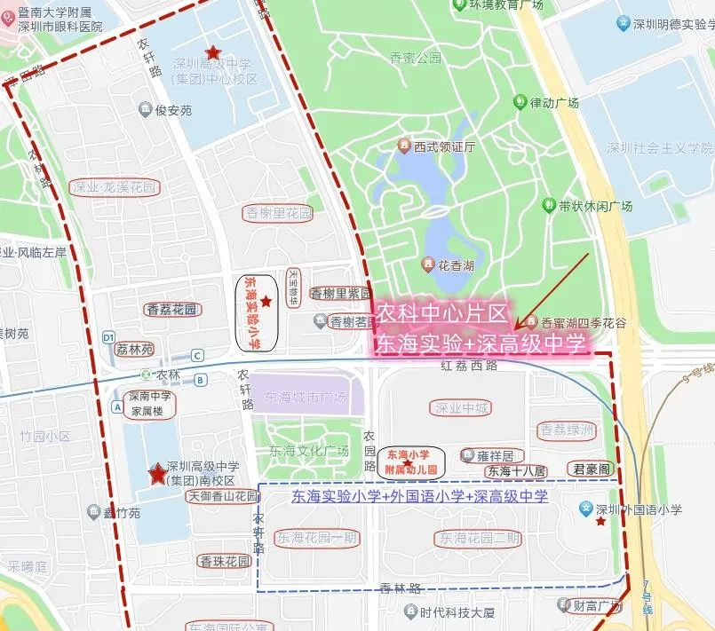 深圳香蜜湖公园地图图片