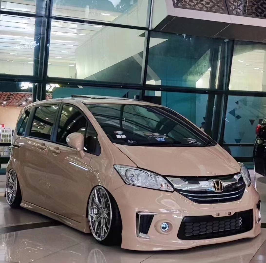 李洋分享印尼本田飞度改装airbft气动避震品牌展示低趴魅力_搜狐汽车