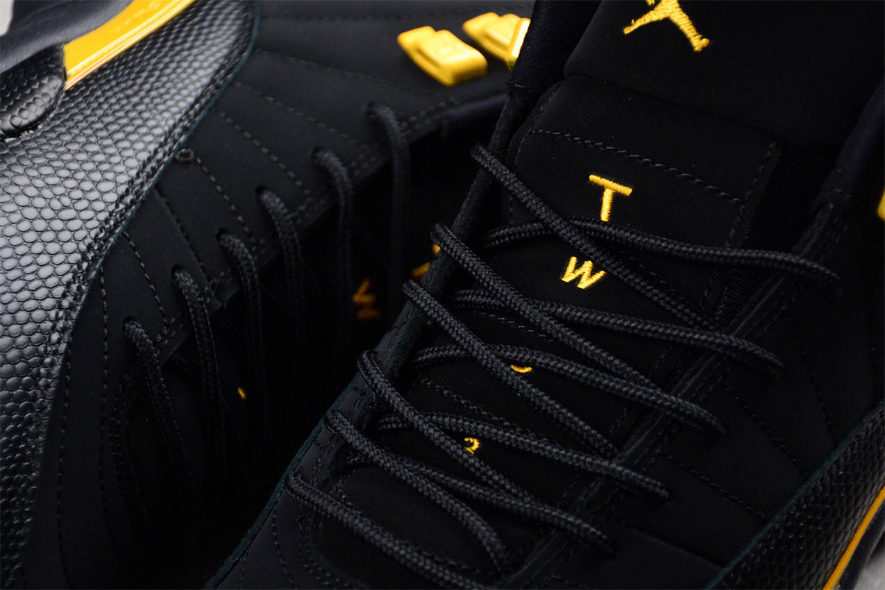 乔丹air jordan 12 retro black taxi 黑金篮球鞋