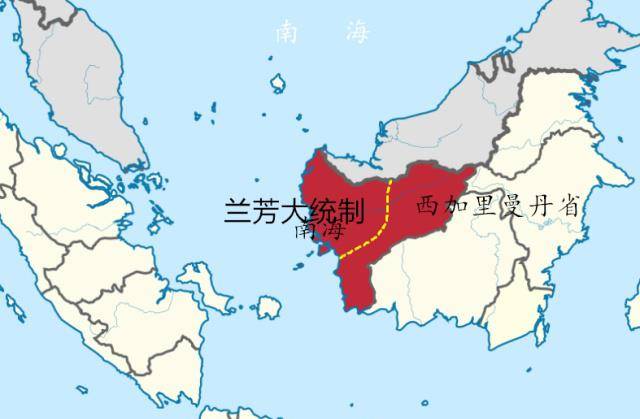 兰芳共和国地图图片