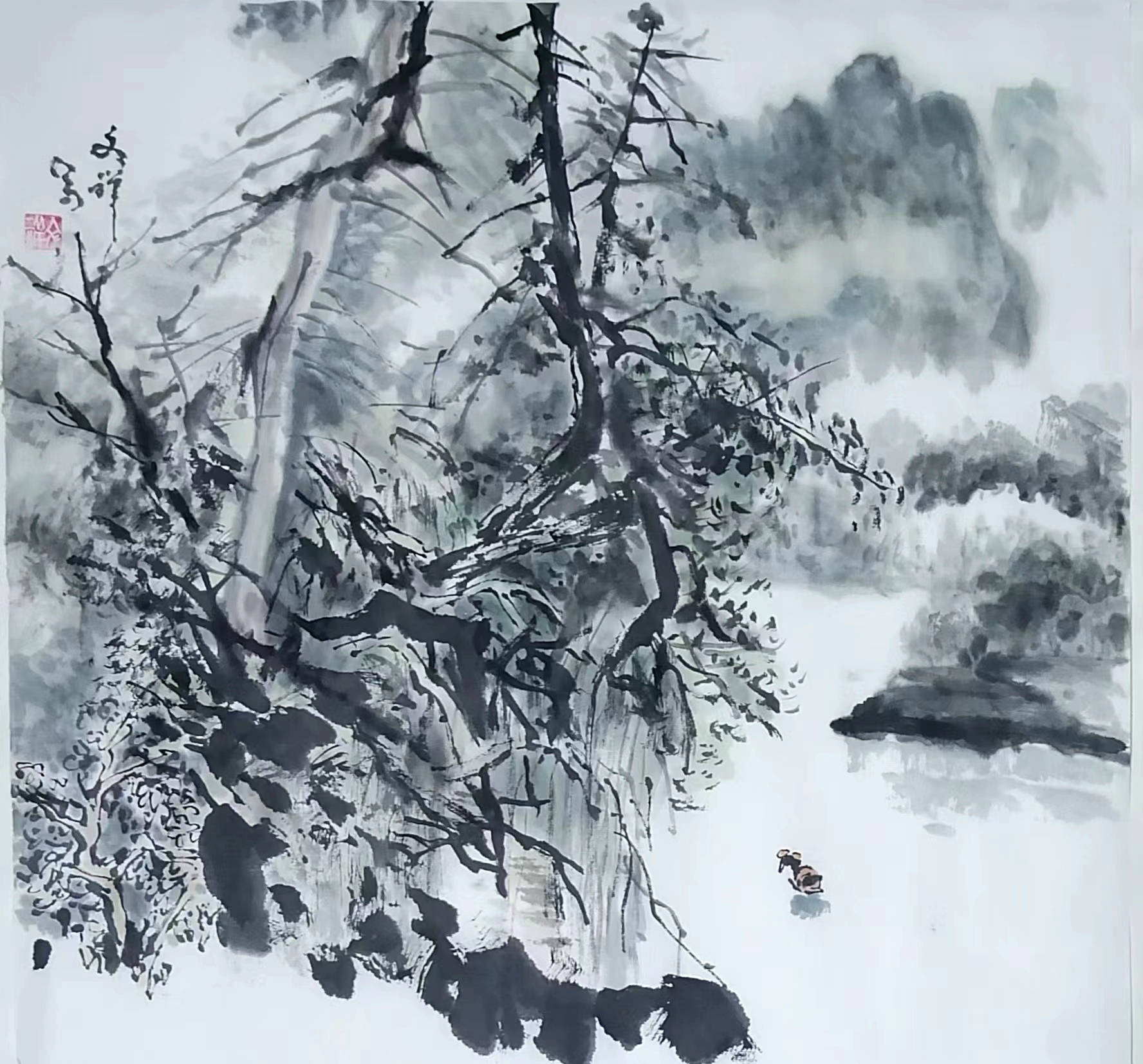 陈文祥《张家山水赋》及习作选_陈一_传统_水墨