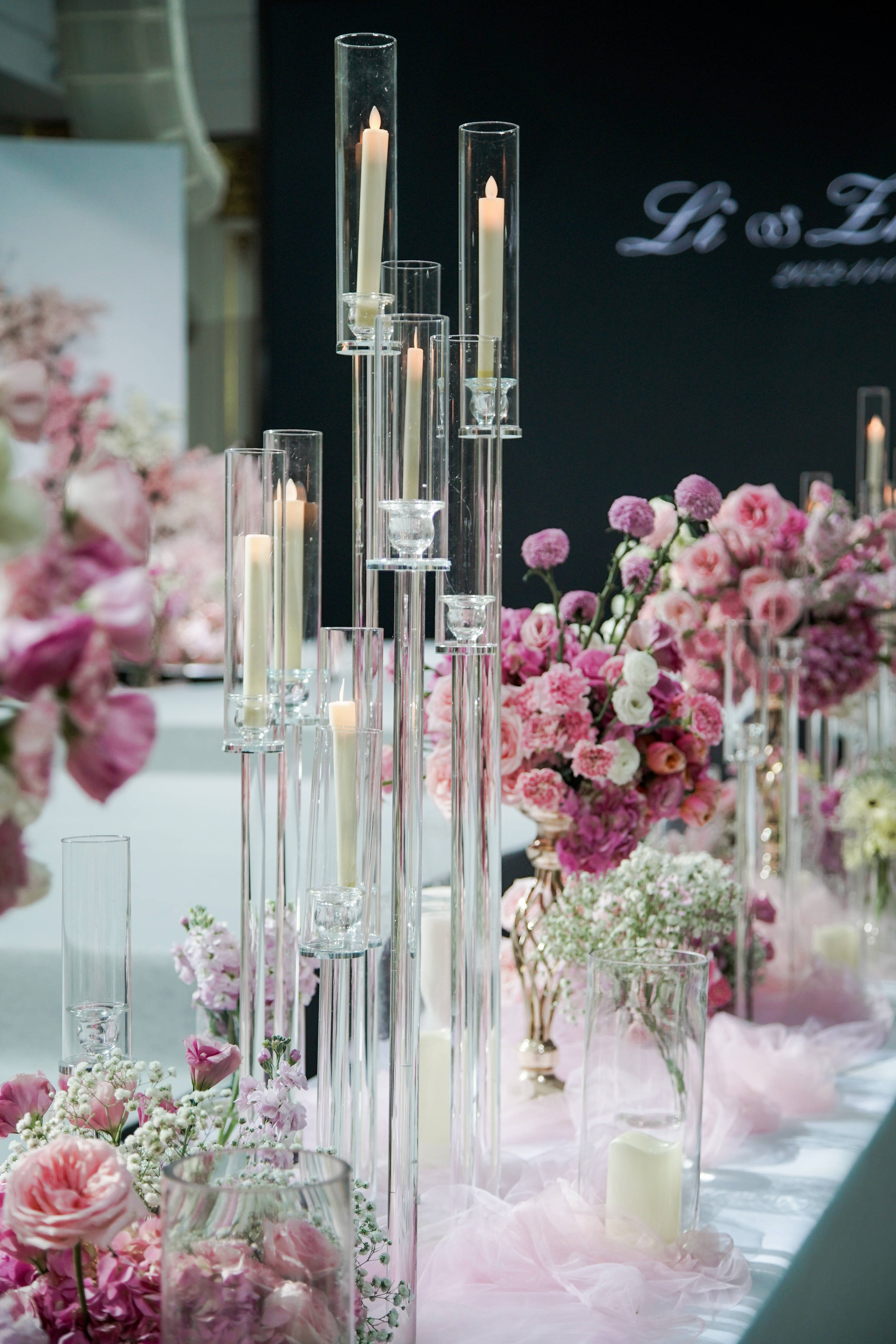 韩系婚礼氛围感太棒啦!浪漫交织美到发光_粉色_水晶_