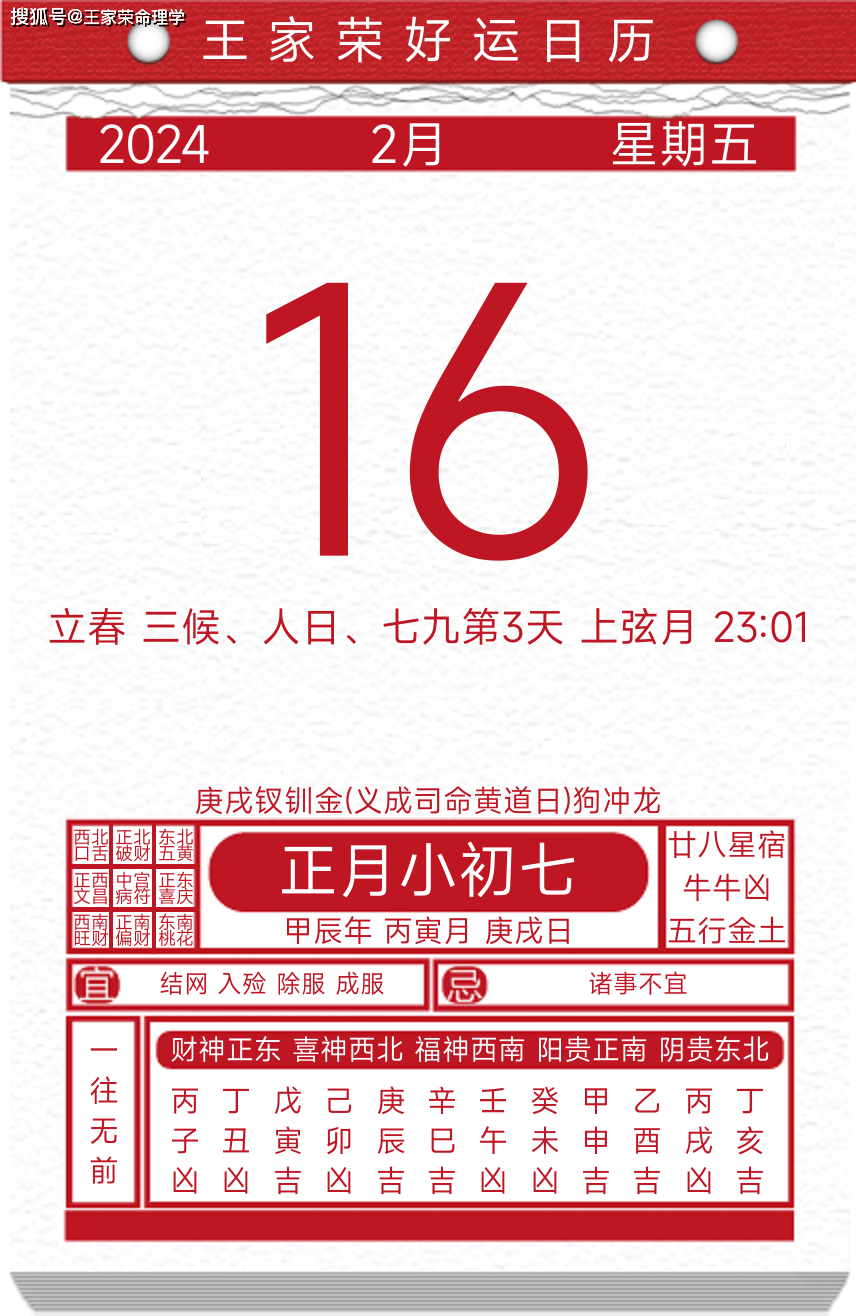 今日黄历运势吉日2024年2月16日_政事_经络_东北