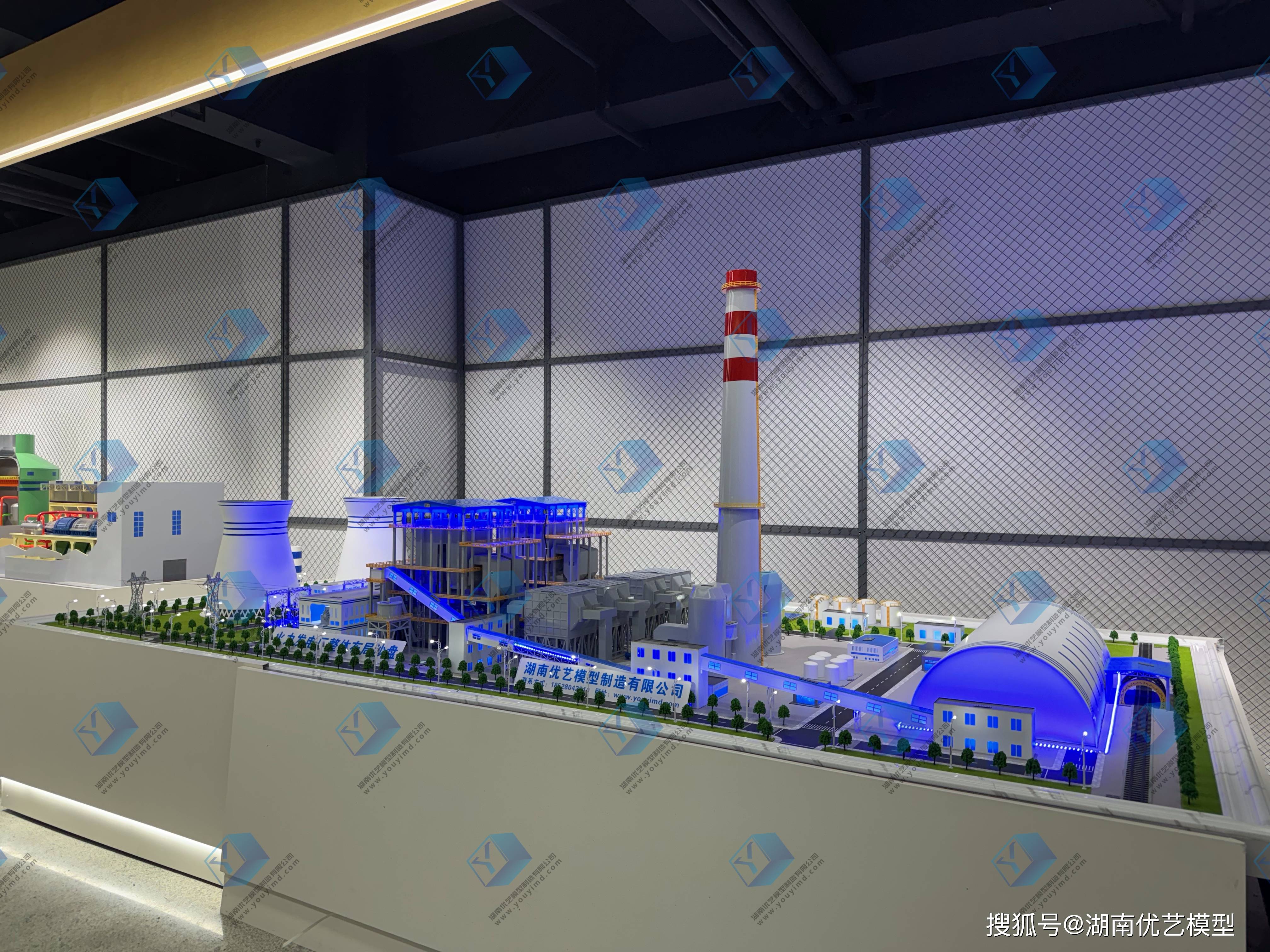 湖南省优艺模型——火力发电厂仿真沙盘模型