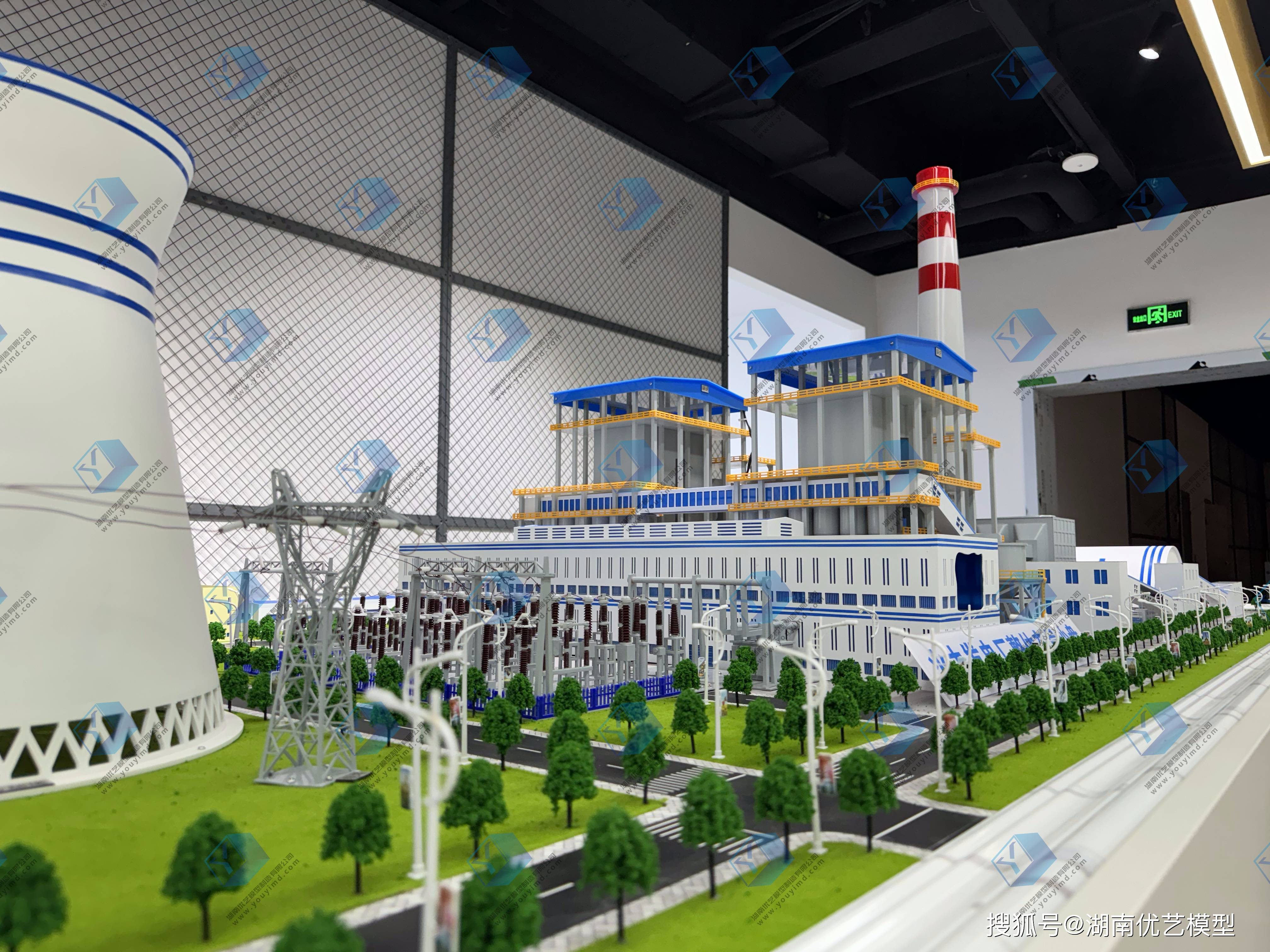 湖南省优艺模型——火力发电厂仿真沙盘模型