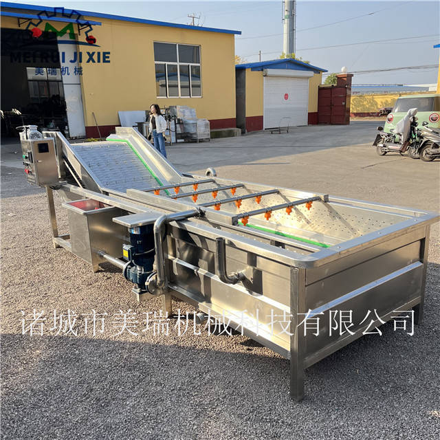 全自动酱菜加工机器厂家供应 全自动气泡清洗机_客户_进行_效果