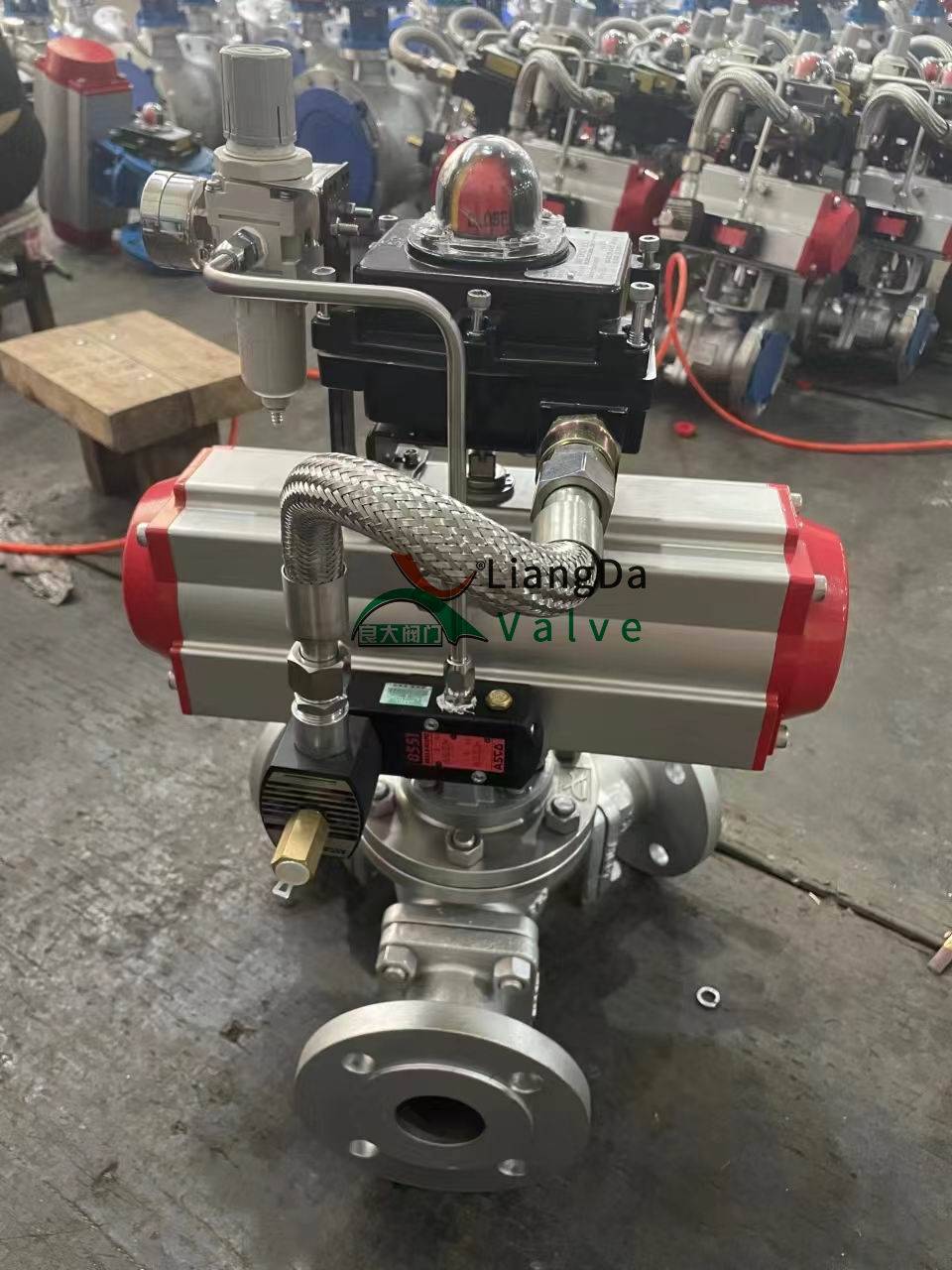 q642f/h/y气动三通换向阀,实现远距离全自动化操作