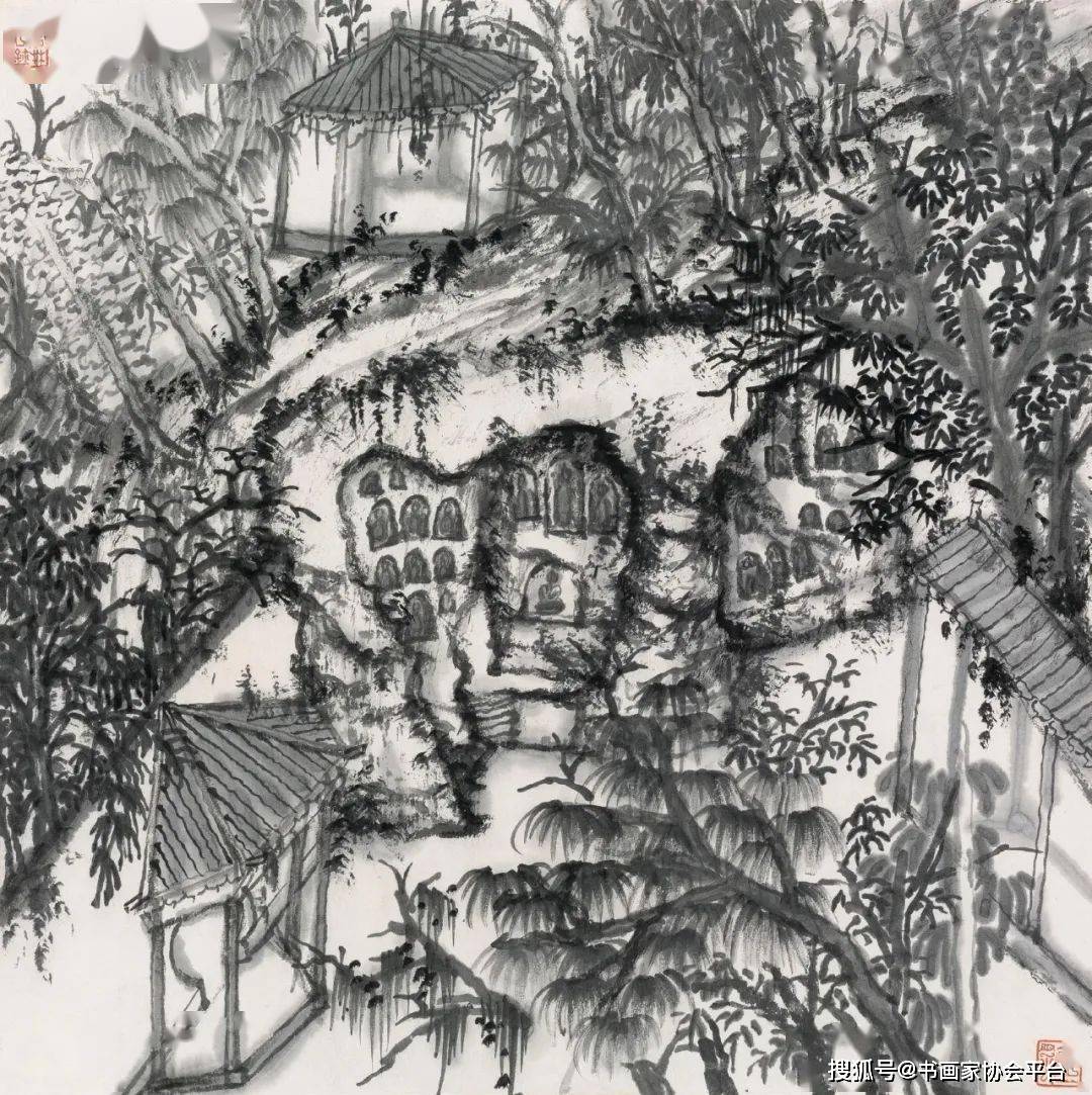 著名山水画家何加林百幅经典国画作品欣赏_艺术委员会_绘画_传统