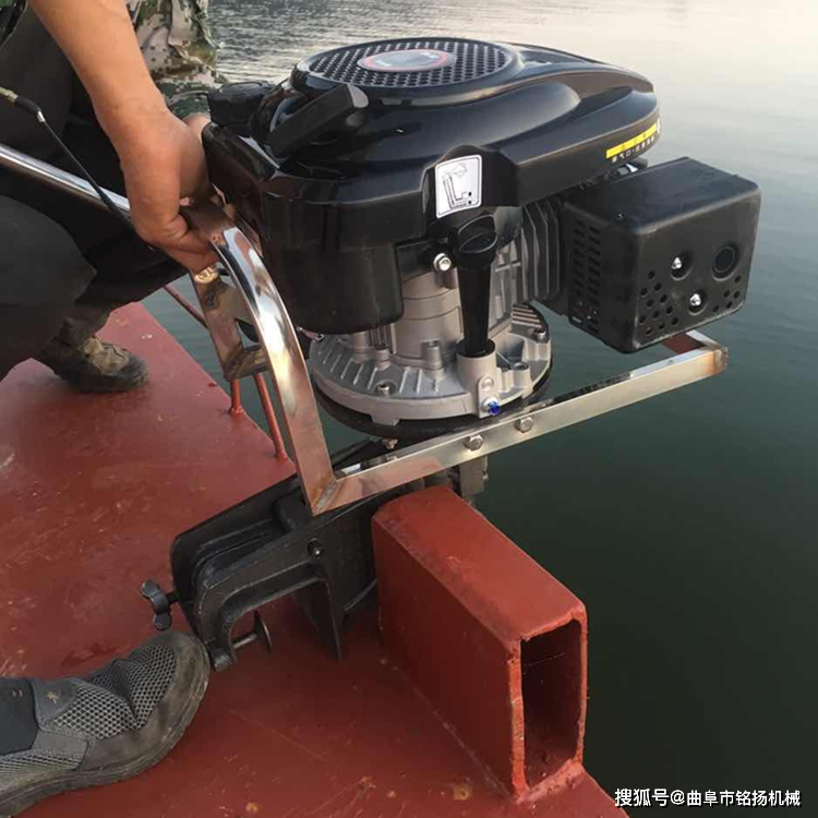 钓鱼船尾部挂浆机 196汽油动力船挂机 救援橡皮艇推进器_噪音_渔业