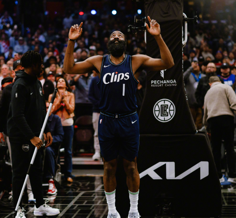 原创大胜伦纳德279哈登大发神威乔治226威少骨折湖人旧将尽力