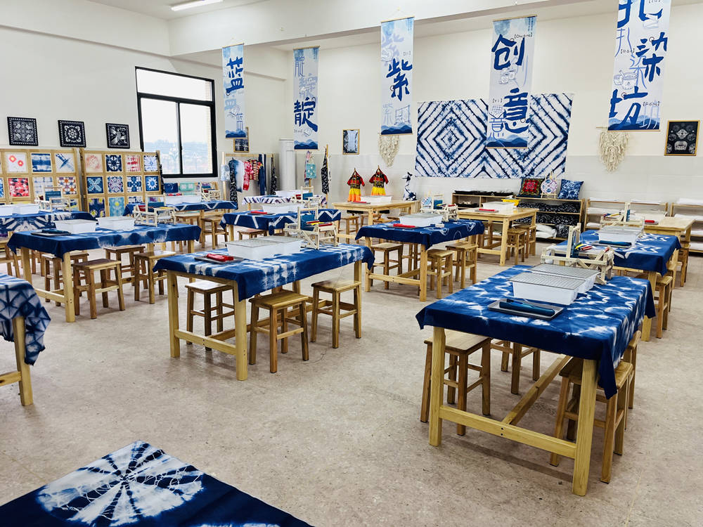 【非遗文化进校园,扎染课程启新篇】——四川宜宾某小学扎染教室全新