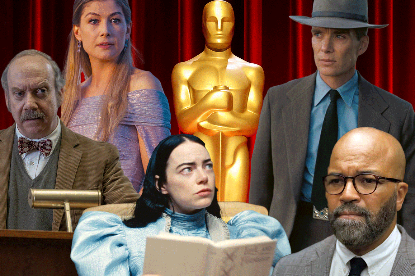 奥斯卡红毯女星争奇斗艳赵喜娜全裸颁奖抢尽风头奥本海默赢麻了