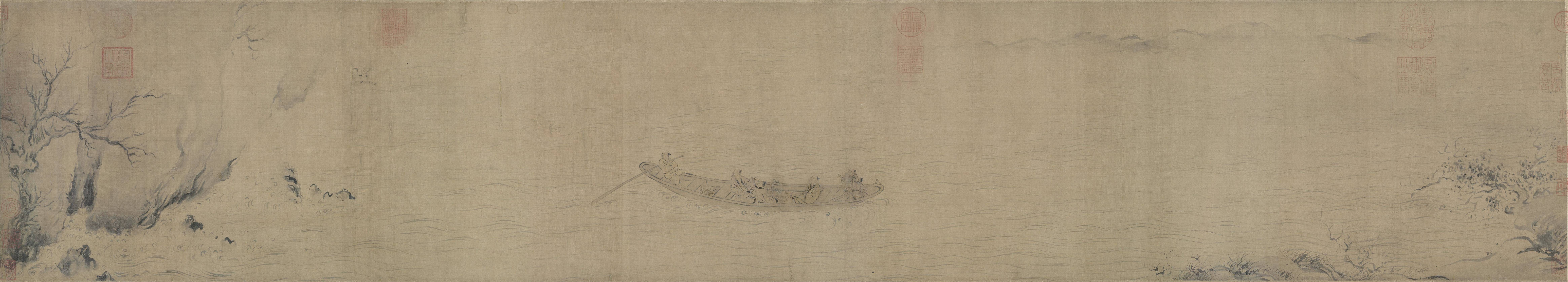 官至工部侍郎,元代夏文彦著的《图绘宝鉴》未记录他是画院画家