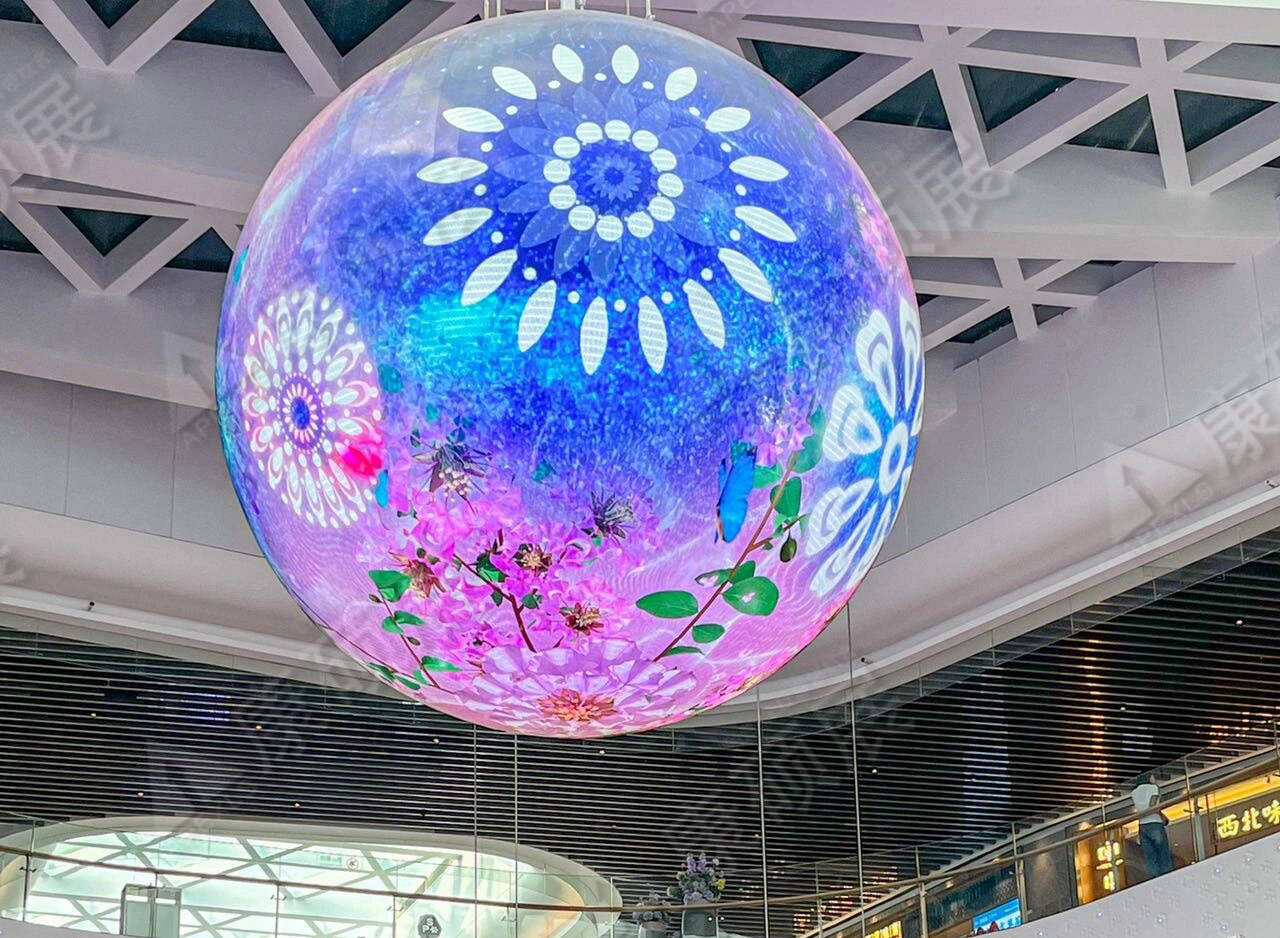 led球形屏在商业广告中的创意应用
