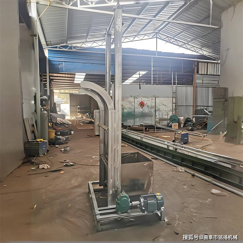 垂直翻斗式提升机自动卸料单斗式上料机碳钢板链散料斗提机