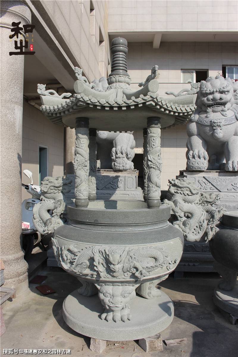 石雕香炉都有哪些经典样式_雕刻_款式_寺庙