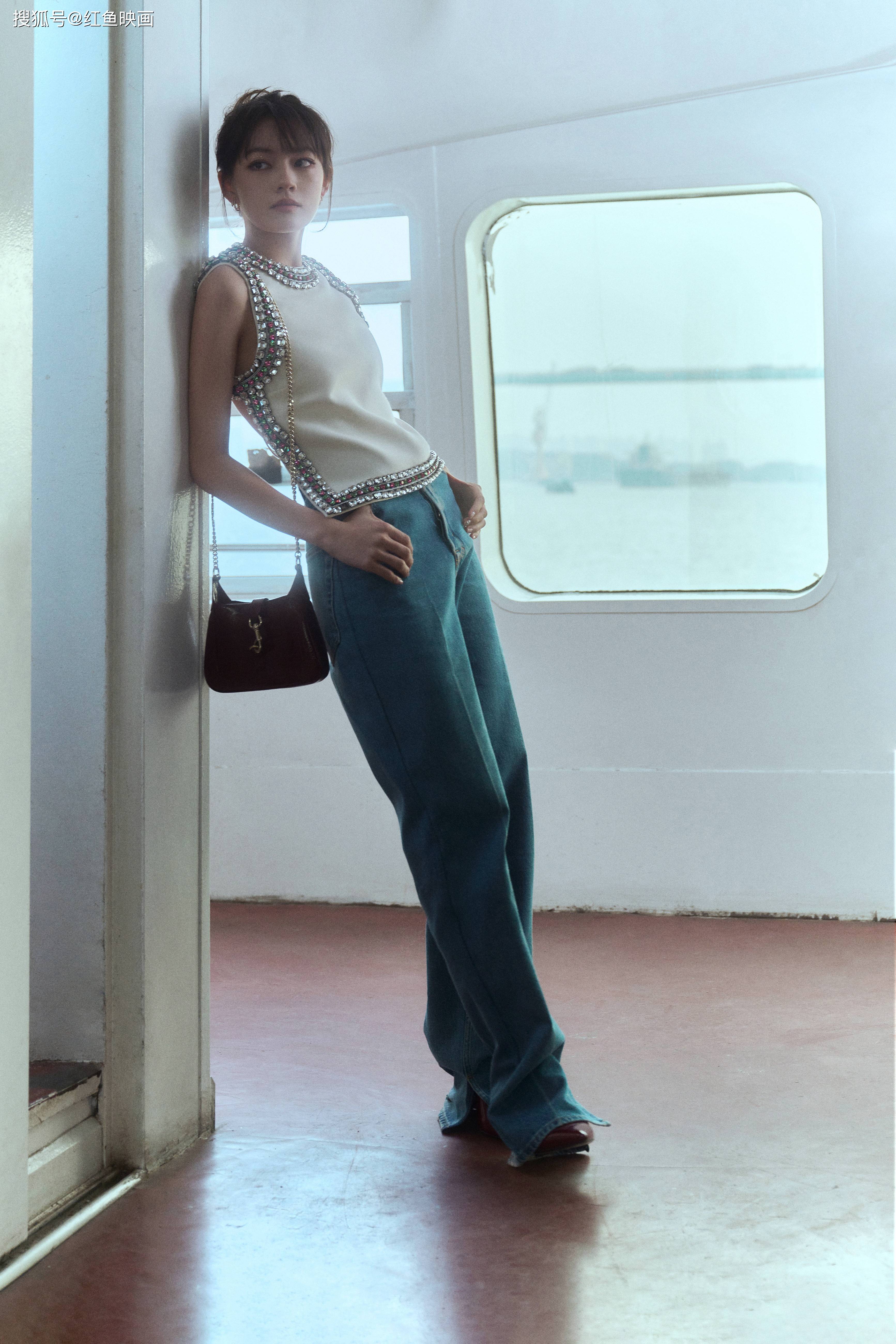 文淇 短衫牛仔裤写真