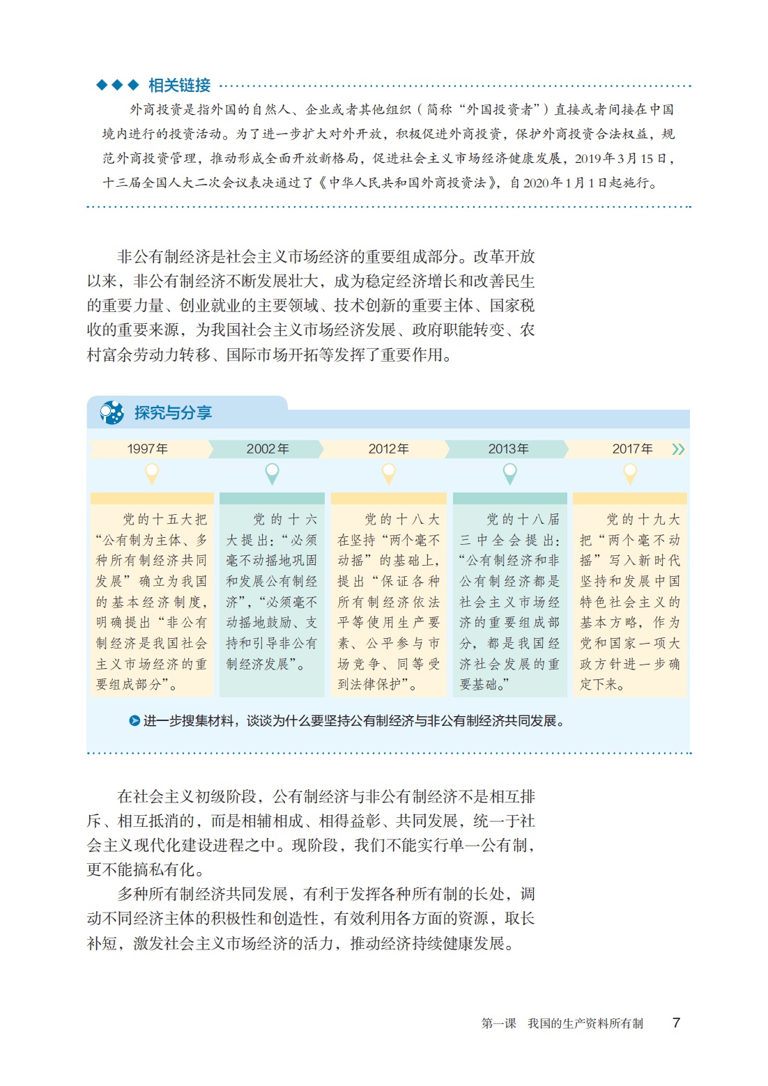 政治必修二课本目录图片